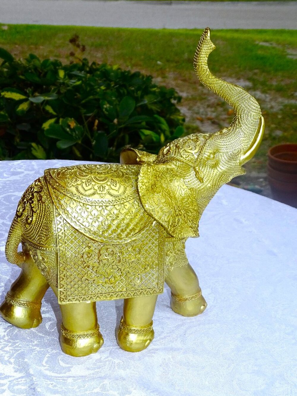 Gorgeous Gold Very Detailed Indian Elephant